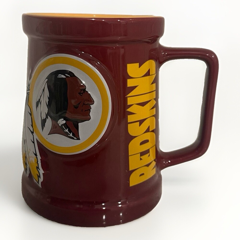 Vintage NFL Washington Redskins 10 oz 3D Sculpted Logo Ceramic Coffee Cup Mug